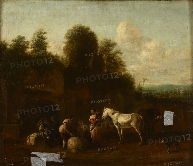 Scene in Front of the Grotto, around 1650. Creator: Unknown.