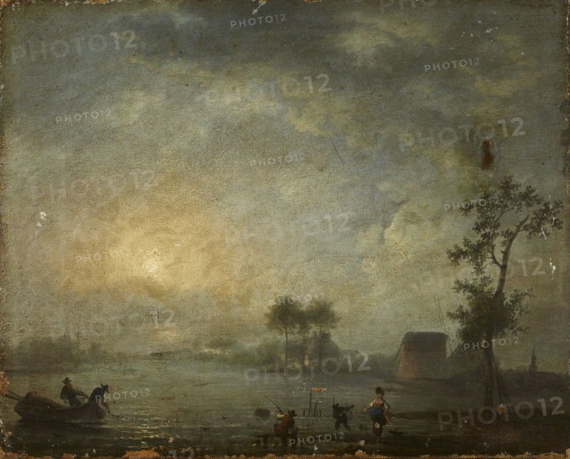 Landscape with a Lake, 1st half of 19th century. Creator: Unknown.