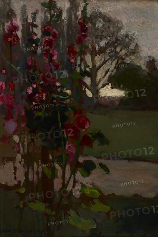 Hollyhocks-Polish Autumn, 1900. Creator: Jan Stanislawski.