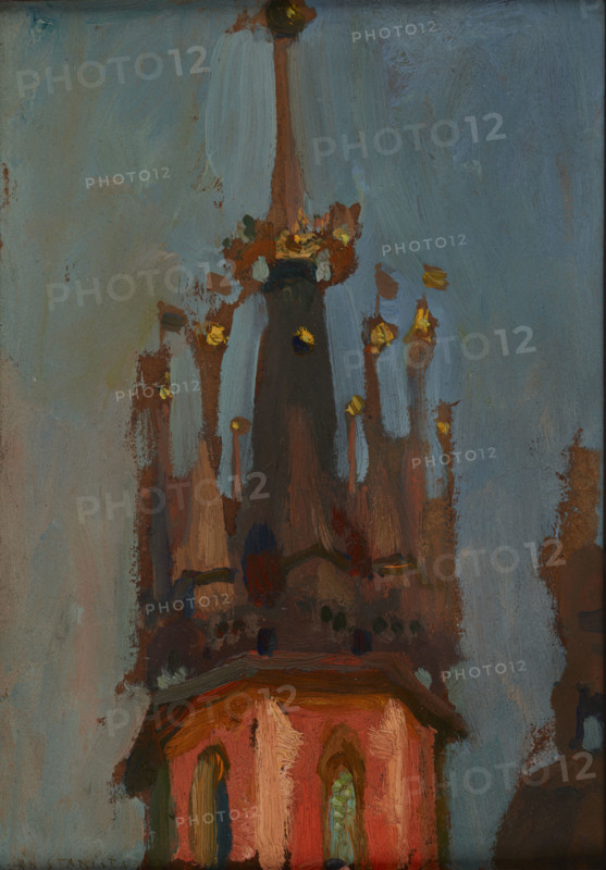 Spire of the Tower of St Mary’s Church in Krakow, c1904. Creator: Jan Stanislawski.