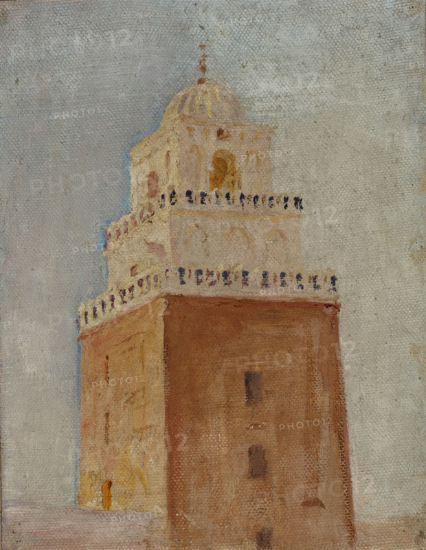 Kairouan (The Minaret of the Mosque of the Barber), 1911. Creator: Jan Ciaglinski.
