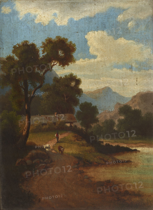 Landscape, c1850. Creator: M Rohu.