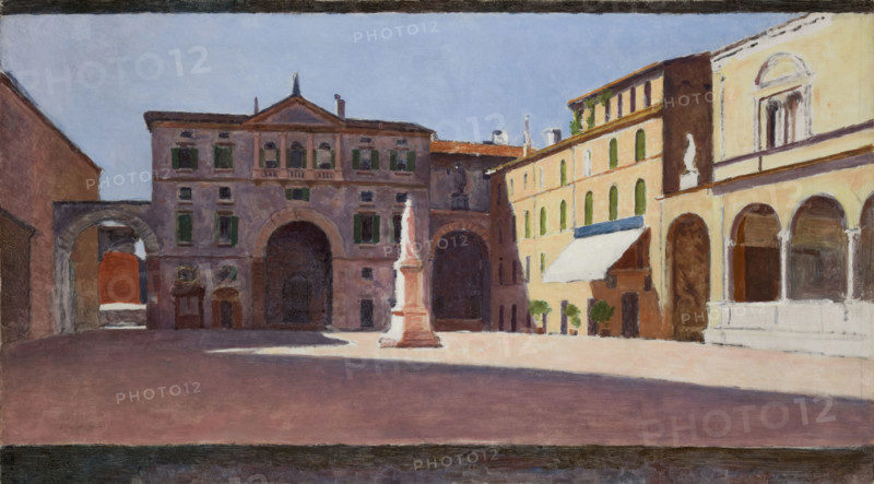 Piazza di Dante in Verona, 1900-1901. Creator: Aleksander Gierymski.