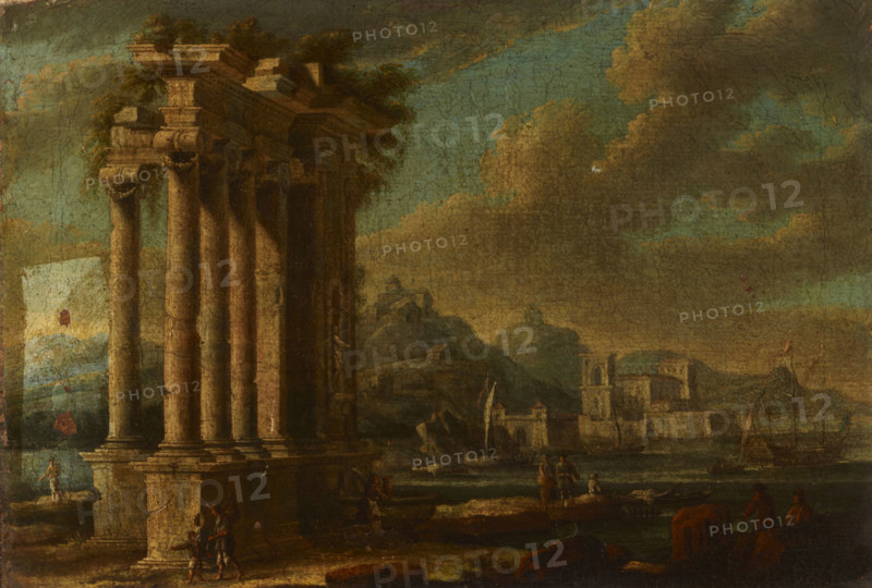 Maritime Landscape with Ruins, 2nd half of 18th century. Creator: Leonardo Coccorante.