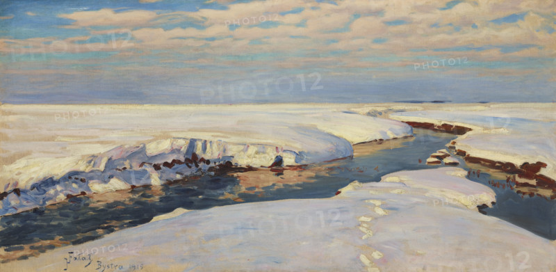 Winter Landscape, 1915. Creator: Julian Falat.
