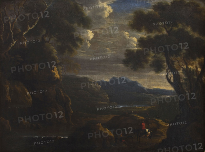 Landscape with a Man on Horseback, 2nd half of 17th century.