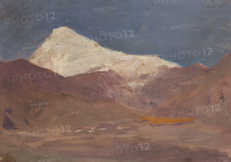 The Caucasus (Mount Kazbek), 1892. Creator: Jan Ciaglinski.