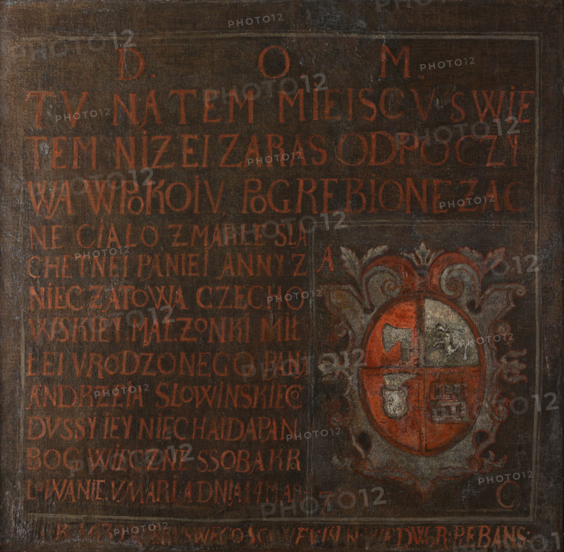 Epitaph of Anna Czechowska of Nieczatów, between 1639-1664. Creator: Unknown.