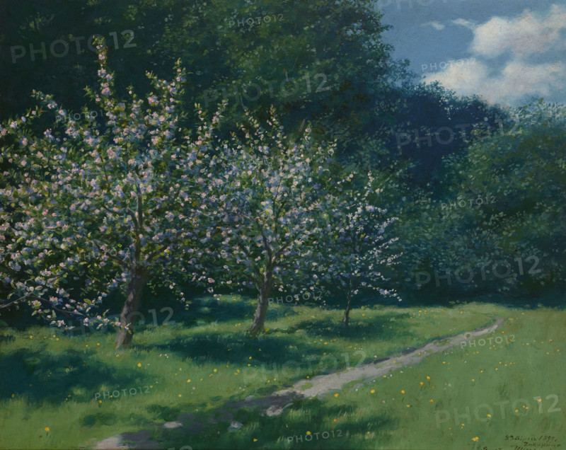 Apple-Trees in Bloom, 1899. Creator: Stanislaw Witkiewicz.