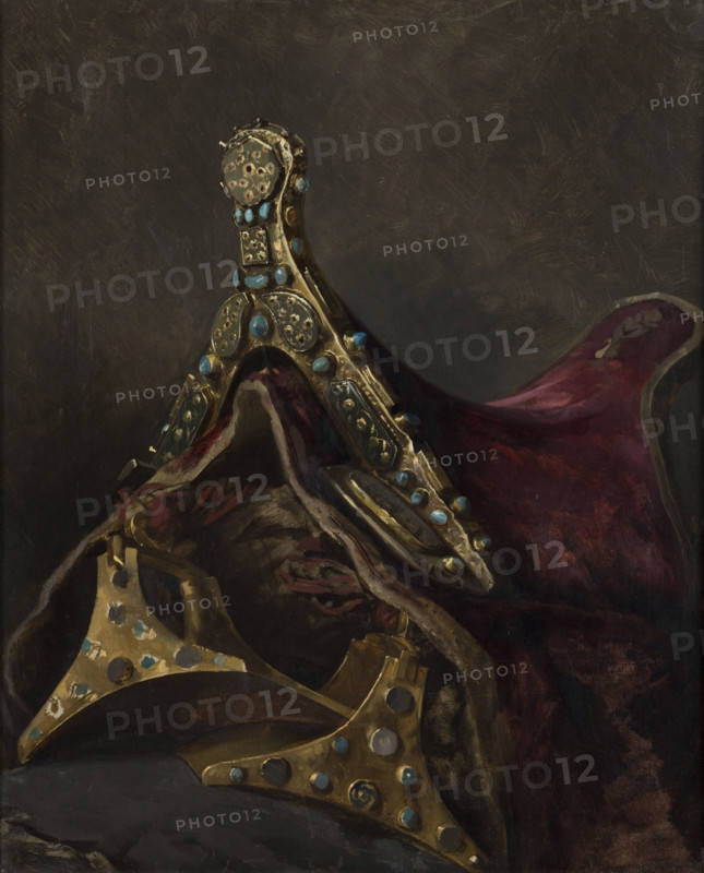 Study of Stirrups and a Saddle, 1879. Creator: Stanislaus von Chlebowski.