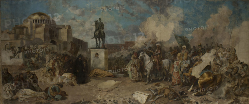 Entry of Sultan Mehmed II to Constantinople, between 1874-1884. Creator: Stanislaus von Chlebowski.