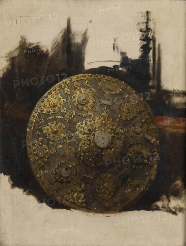 Study of an Oriental Shield, 1879. Creator: Stanislaus von Chlebowski.