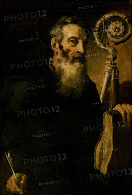 Unknown Saint Abbot (Saint Benedict?), 1st quarter of 17th century. Creator: Domenico Fetti.