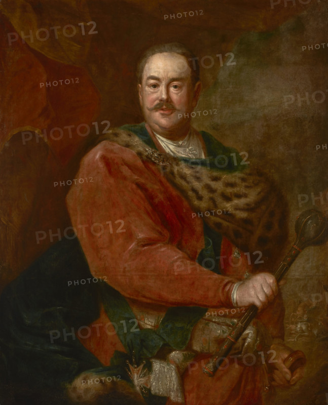 Portrait of Jan Klemens Branicki (1689-1771), Grand Hetman of the Crown, c1750. Creator: Augustyn Mirys.