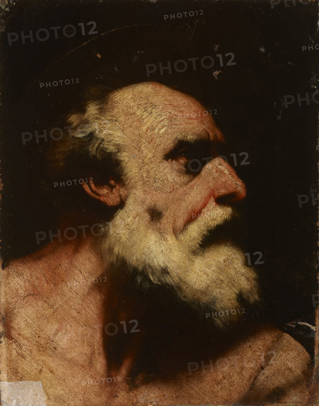 Head of an Old Man (Saint Jerome), 17th century. Creator: Follower of Jusepe de Ribera.