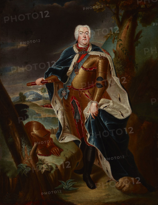 Portrait of Augustus III of Saxony (1696-1763), King of Poland, Mid-18th century. Creator: Unknown.