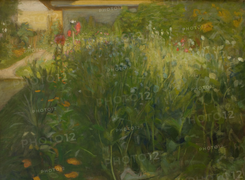 Flower Garden, 1900. Creator: Wojciech Weiss.