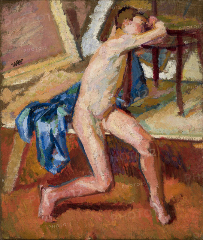 Male Nude, between 1894-1898. Creator: Wojciech Weiss.