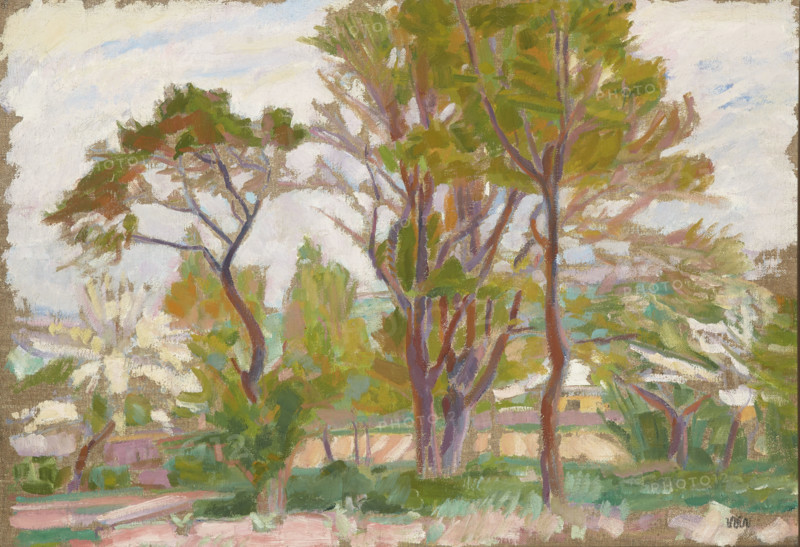 Landscape with Trees, 1910. Creator: Wojciech Weiss.