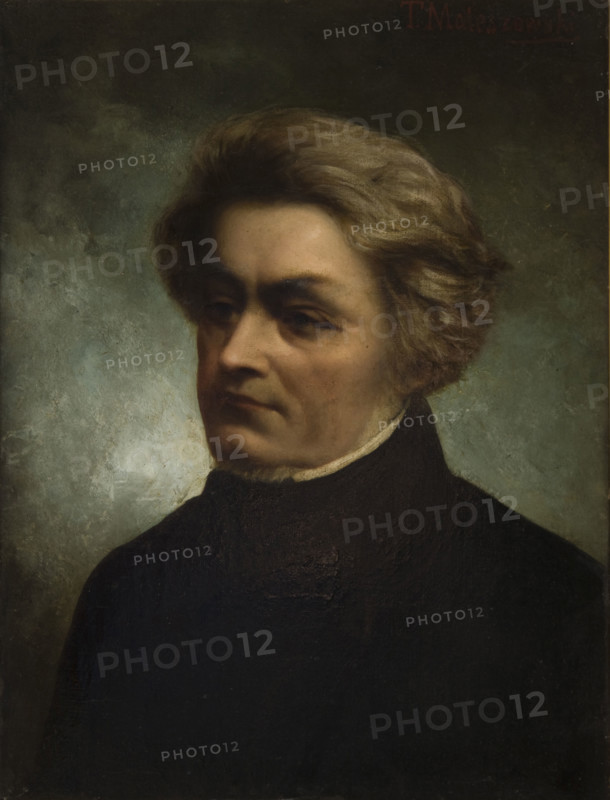 Portrait of Adam Mickiewicz, 1882. Creator: Tytus Maleszewski.
