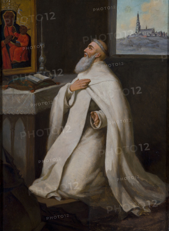 Portrait of Reverend Augustyn Kordecki, between 1875-1900. Creator: Jozef Tadeusz Polkowski.