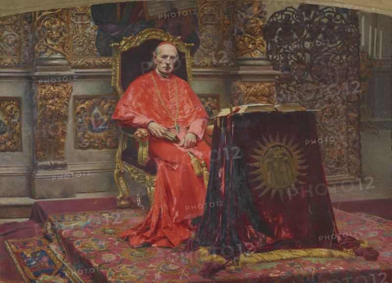 Portrait of Cardinal Sembratowicz, 1896. Creator: Aleksander Augustynowicz.