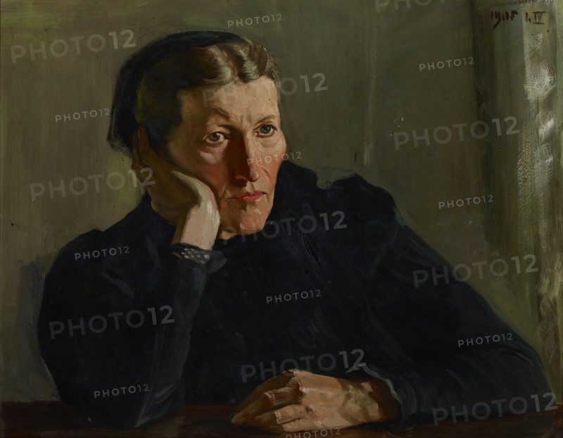 Portrait of Mother, before 1905. Creator: Wincenty Wodzinowski.