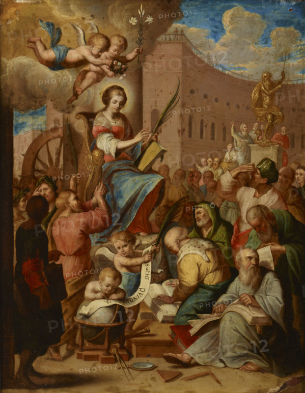 Apotheosis of Saint Catherine, 17th century. Creator: Unknown.