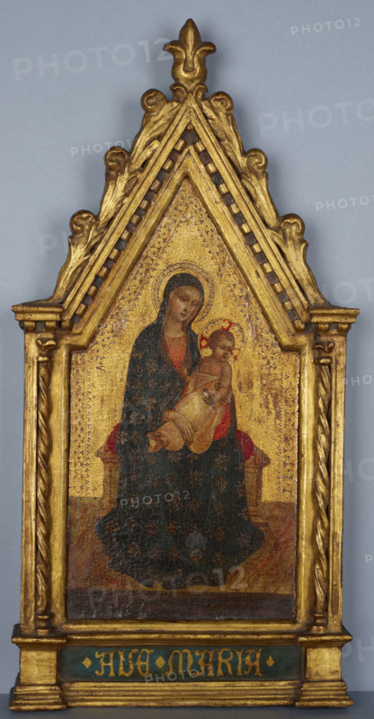 Madonna and Child Enthroned, 19th century. Creator: Unknown.