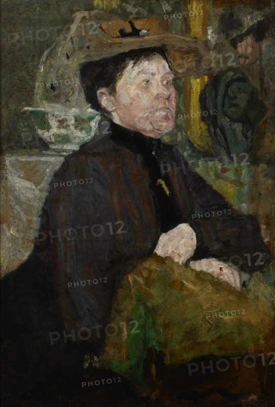 Portrait of Mrs Getter-two-sided painting, c1900. Creator: Olga Boznanska.