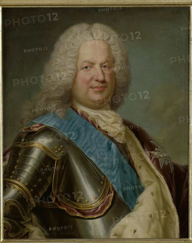 Portrait of Stanislaus Leszczynski (1677-1766), between 1725-1750. Creator: Jean Girardet.