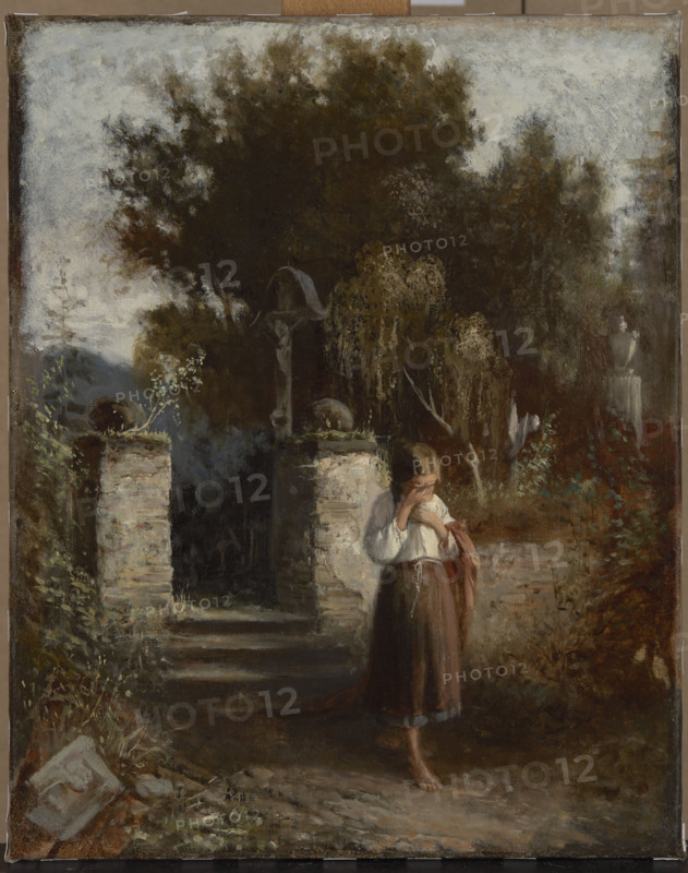 Orphan, 1870. Creator: Aleksander Kotsis.