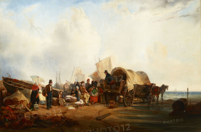Scene at the Sea (in Brittany?), 1st half of 19th century. Creator: Unknown.