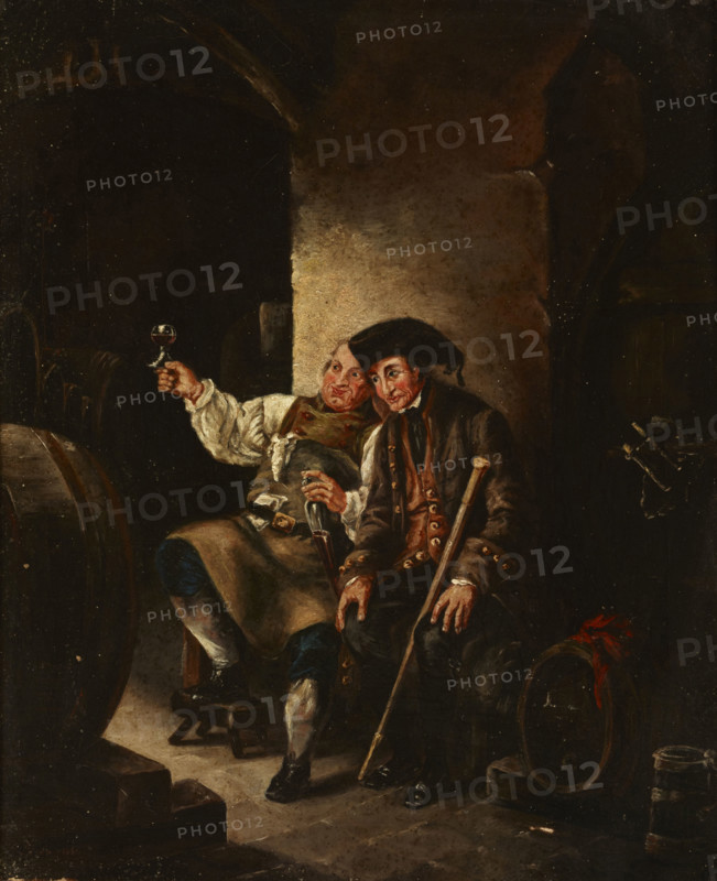Wine Drinkers, 19th century. Creator: Unknown.