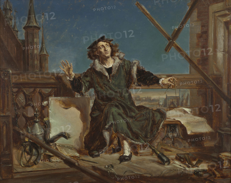 Nicolaus Copernicus. Sketch to the Painting "Astronomer Copernicus, or Conversation with God", 1871. Creator: Jan Matejko.