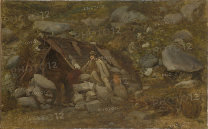 Highlander in Front of a Hut, c1870. Creator: Aleksander Kotsis.