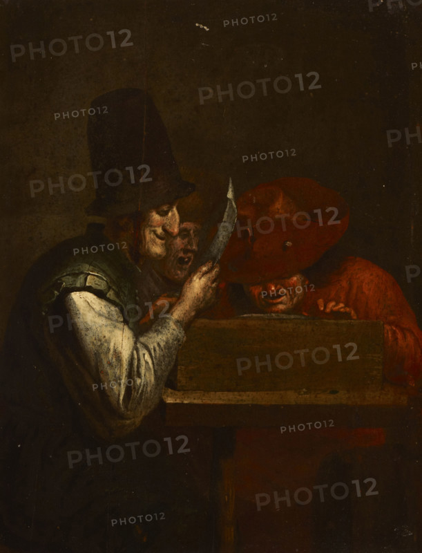 Genre Peasant Scene, 2nd half of 17th century. Creators: Unknown, Follower of Adriaen van Ostade.