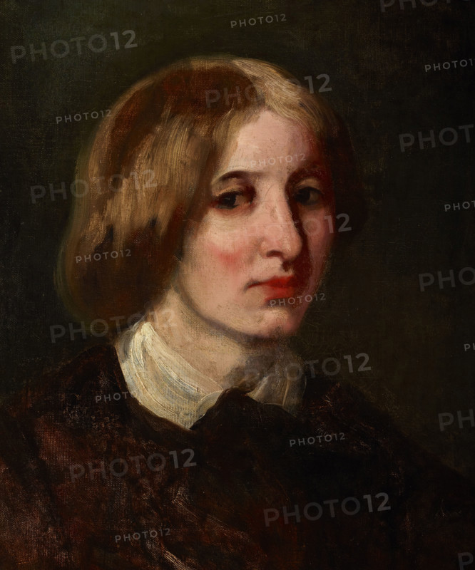 Portrait of Józefa Ostrowska, c1850. Creator: Piotr Michalowski.