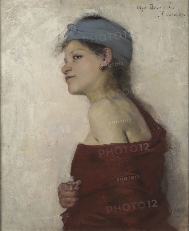 Portrait of a Woman-Gypsy Woman, 1888. Creator: Olga Boznanska.