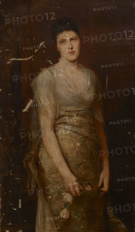 Portrait of Alicja Worms, 19th century. Creator: Wilhelm Von Kaulbach.