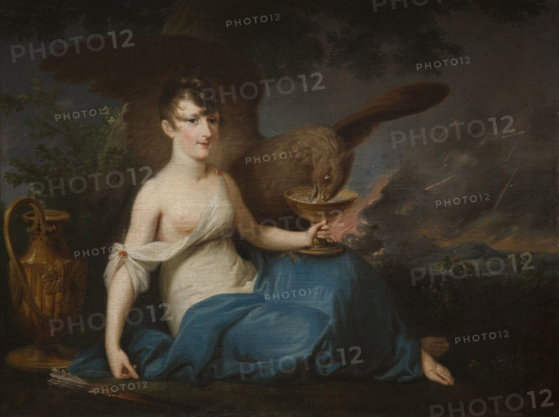 Portrait of Teofila Radziwill as Hebe, 1802-1806. Creator: Jozef Peszka.