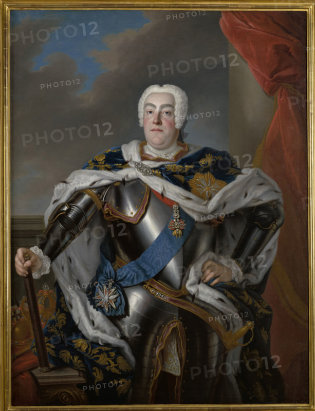 Portrait of Augustus III (1696-1763), c1750. Creator: Louis de Silvestre.