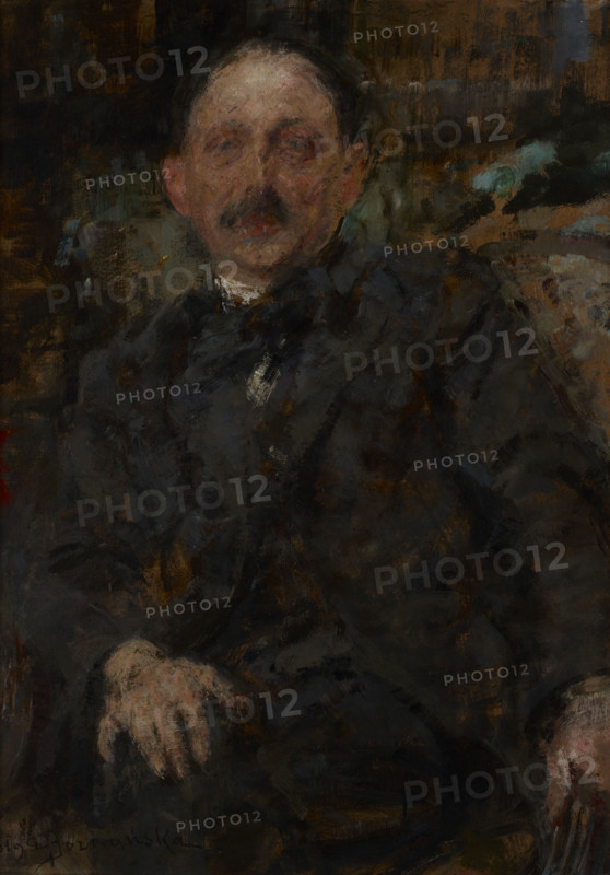 Portrait of Painter Marcin Samlicki, 1919. Creator: Olga Boznanska.