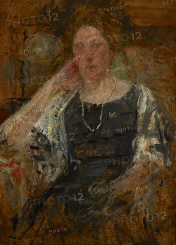 Sketch Portrait of a Woman, between 1914-1916. Creator: Olga Boznanska.