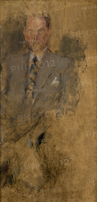 Sketch of a Male Figure, c1932. Creator: Olga Boznanska.
