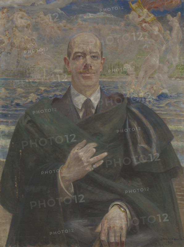 Portrait of Alfred Biesiadecki, 1919. Creator: Jacek Malczewski.