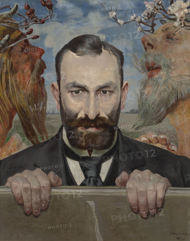Portrait of Feliks Jasienski, 1903. Creator: Jacek Malczewski.
