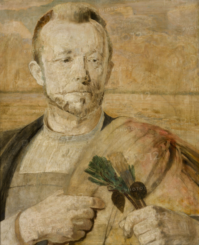 Portrait of Aleksander Mroczkowski, 1902. Creator: Jacek Malczewski.