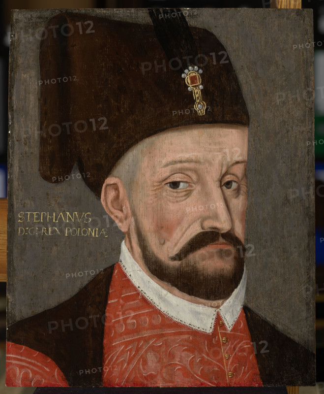 Portrait of Stephen Báthory (1533-1586) as the Prince of Transylvania, c1580. Creator: Unknown.