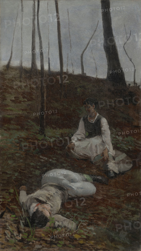 Scene from "Balladyna", between 1888-1892. Creator: Jacek Malczewski.